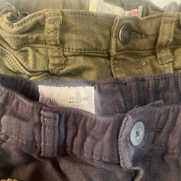 Zara Kids Corduroy and Cotton Pants - Brown and Black - Picture 3 of 6